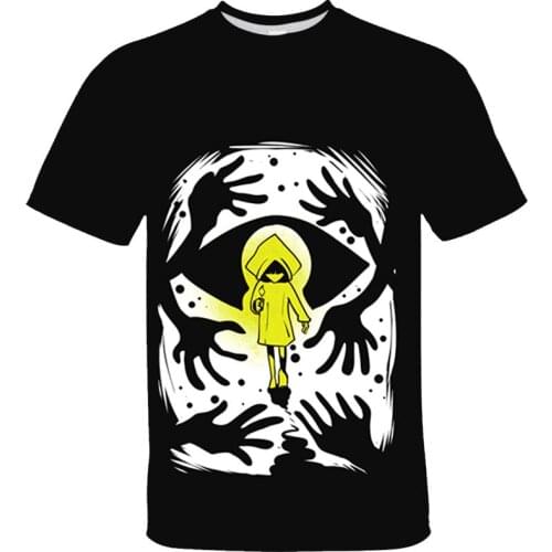 Little Nightmares 2 Mens T Shirts New Arrival 2020 3D Print Anime Tops Tee Summer T-shirt Oversize Graphic Shirt 90s Clothing