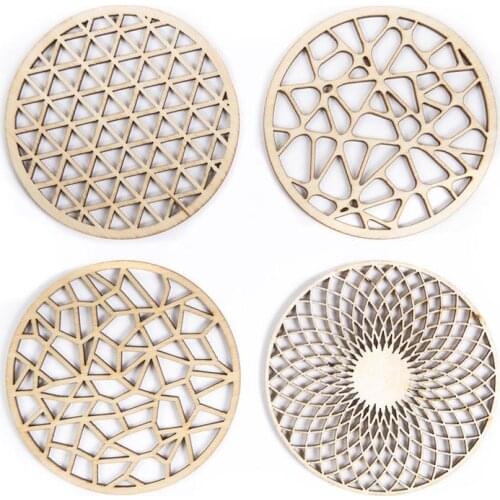 Wooden coaster set "Mixed" Laser cut coaster Drink coaster 4 piece set of wooden coasters Wedding coasters New home gifts
