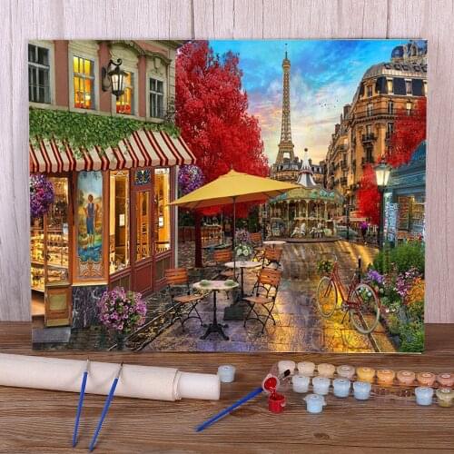 Landscape DIY Paint By Numbers Kit Acrylic Paints 40*50 Boards By Numbers Paintings Crafts For Adults Handiwork For Art