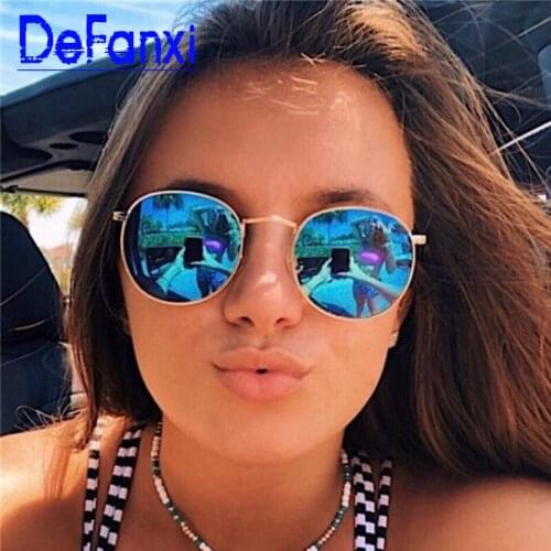 Classic Small Frame Round Sunglasses Women/Men Brand Designer Alloy Mirror Sun Glasses Vintage Modis Oculos