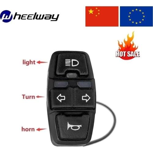 WHEELWAY Electric bicycle motorcycle ATV switch horn button turn signal electric fog light start handlebar controller switch