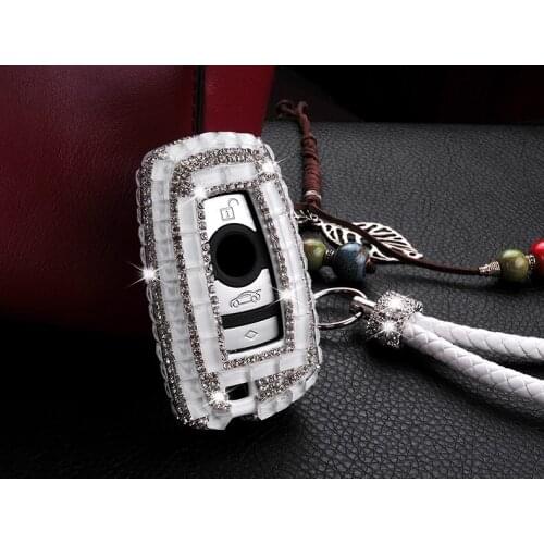 Luxury Diamond bling car key case cover for BMW 520 525 f30 f10 F18 118i 320i 1 3 5 7Series X3 X4 M3 M4 M5 E34 E90 E60 E36 FOB