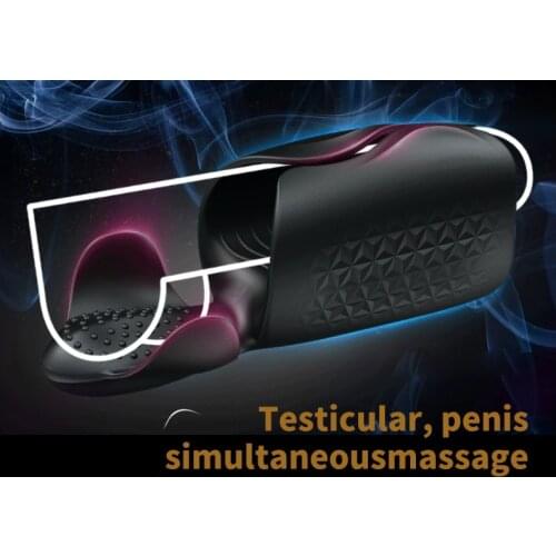 Adult Sex Toy For Men Male Masturbator Climax Delay Stimulate Glans Vibration Massager Delay Lasting Trainer Penis Massager