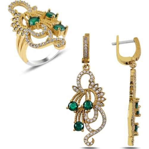 Silver 925 Sterling Zircon Cubic Zirconia Authentic Set