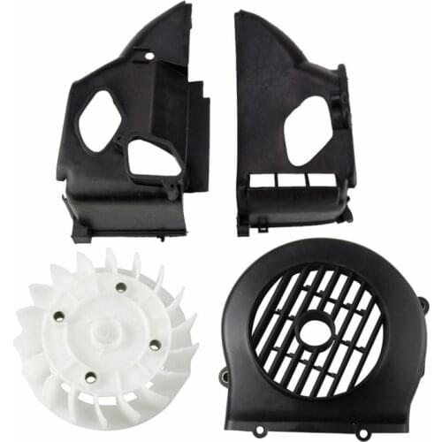 Scooter AB Cover Fan Set GY6 50 80cc Radiating Cover Plastic Part Repair Bike Engine Part Moped Wholesale SRTJ-GY50