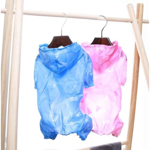 Pet Dog Cute Sunscreen Clothing Summer Thin Raincoat Four-Legged Clothing French Bulldog Chihuahua Heat Relief Supplies