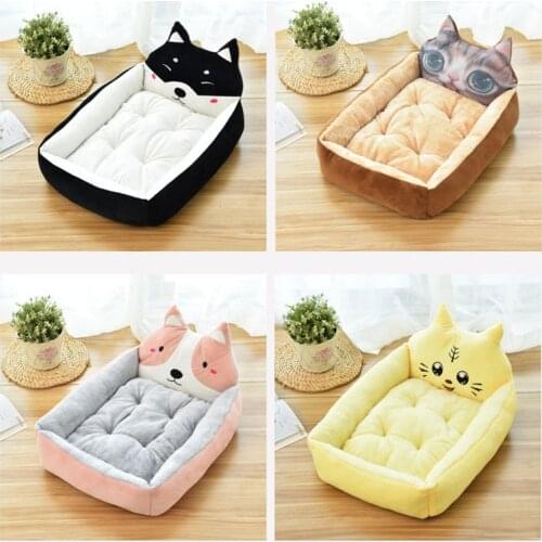 Pet Products Warm Confortable Dog House Mat Washable Cartoon Pet House Teddy Golden Retriever Large Dog Bed Dog Mat Cat House