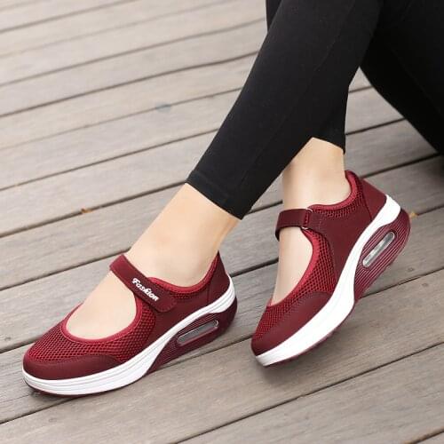 2019 new Women Shoes Casual Sport Flats Fashion Shoes Walking Spring Summer Loafers Breathable Air Mesh Walking Shoes