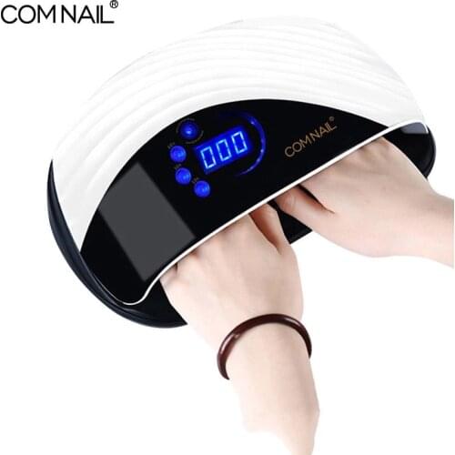 120W UV LED Gel Nail Lamp With Fan Two Hands Nail Dryer For Drying All Gel Polish Sensor Sun Led Light Nail Art Manicure Tools
