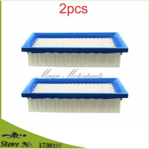 2x Air Filter For BRIGGS & STRATTON 496077 691643 176400 19B400 19E400 256400 19F400 19G700 192400 196400 JOHN DEERE AM34093