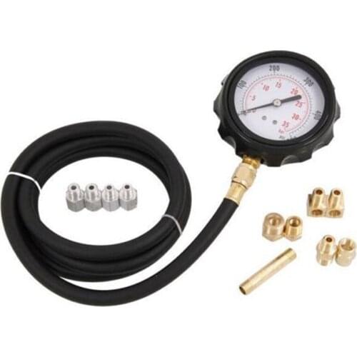1 Set Car Fuel Pressure Testers Auto Car Wave Box Cylinder Pressure Meter Oil Pressure Tester Gauge Diagnostic Service Set Tools