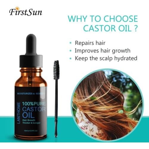 100% Castor Oil for Hair Growth Hair Treatment Nourishing Regrowth Quid Keratin Conditioner Mens Women Hair Care Loss Products
