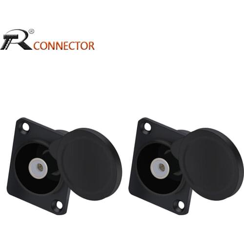 3Pcs/lot XLR Female Socket Connector 1pin XLR Jack Connector with Protecting Cover Panel Mount Type for Microphone MIC Terminal