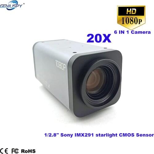 2MP HD-SDI Security CCTV 20X Auto Focus Zoom 1080P SDI Camera SDI+CVBS/AHD/TVI/CVI 6in1 BOX SDI Camera With RS485