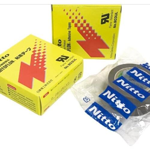 50pcs T0.08mm*W25mm*L10m Japan NITTO DENKO Tape NITOFLON Waterproof Single Sided Tape 903UL