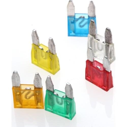 60PCS Assortment Kit Mini Micro Auto Car Blade Fuses Kit 5A 10A 15A 20A 25A 30 A Security Blade Type Holder Fuses