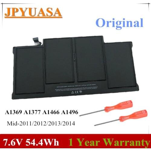 7XINbox 7.6V 54.4Wh A1496 A1466 Laptop Battery For Apple MacBook Air 13" A1405 A1377 A1369 Late 2010 Mid 2011 2013 Early 2014