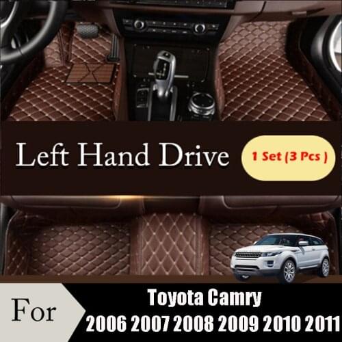 Car Floor Mats For Toyota Camry 2006 2007 2008 2009 2010 2011 Carpets Auto Leather Rugs Dash Interior Accessories Waterproof