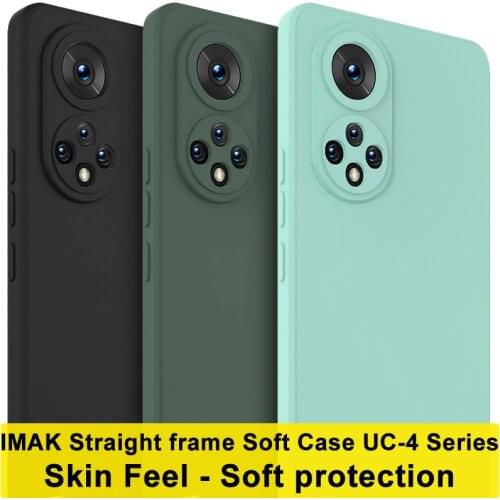 For Honor 50 Pro 5G Case Honor 50 SE 5G Cover IMAK Straight Frame UC-4 Flexible Skin Feel Soft Back Cover