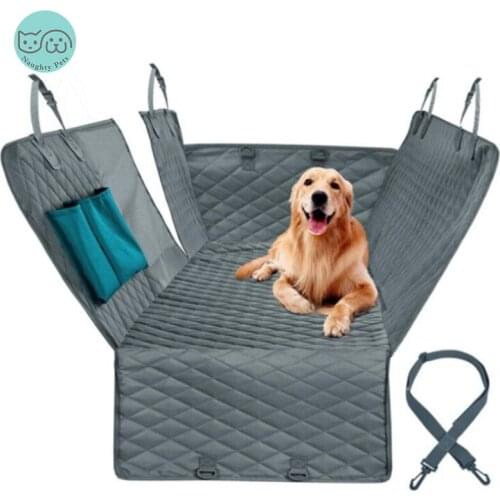 Dog Car Seat Cover Car Trunk Protector Mattress Waterproof Hammock Cushion Car Rear Dog Car Seat Cover With Zipper and Pocket