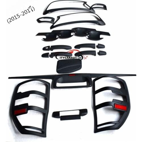 FOR 2015-2017 front tail lamp Handle cover bowl cover rear trunk lid accessory accessories complete set