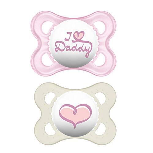 MAM Original 0+ (2 unidades), Chupete de silicona para recién nacido, chupete ortodóntico con escudo ventilado, mini chupete MAM