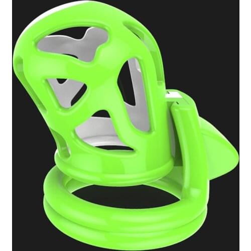 Male Chastity Device Cock Cage With 4 Size Penis Rings Chastity Dark Lock Breathable Penis Cage Cock Ring Men Sex Toy Adult Game