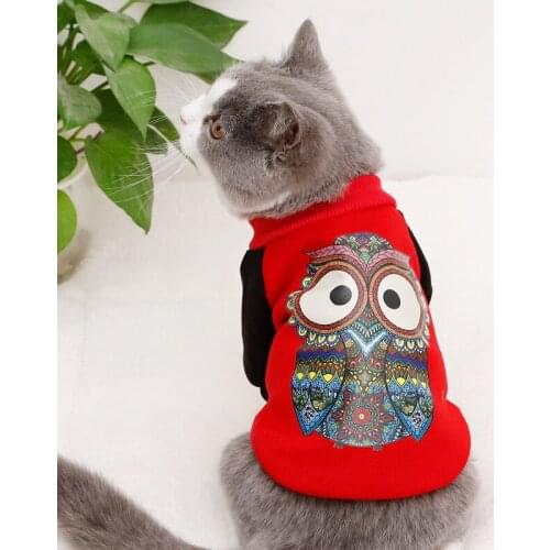 New Pet Clothes Color Drawings Print Two-footed Cat Clothes Dog Halloween Costume Clothes for Pets Dog Clothing