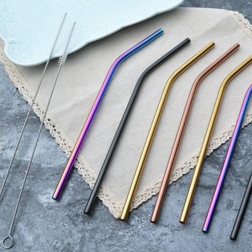 2018 New Small Size Portable Straw Cleaning Brush Stainless Steel Wash Drinking Pipe Straw Brushes Brush Cleaner Tool