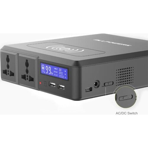 ALLPOWERS 154Wh/41600mAh Portable Power Station with 100V 110V 220V 230V AC DC USB Wireless Charging for Outdoors Camping Travel