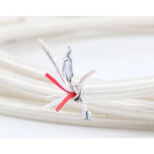 Audio Silver-Plated Hi-End RCA Audio Interconnect Cable for DIY Amplifier CD Player