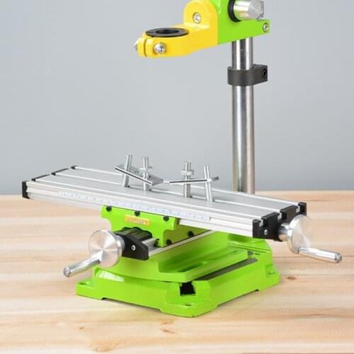 Precision Milling Machine Worktable Multifunction Drill Vise Fixture Working Table Adjustment Coordinate Table for Drill Bracket