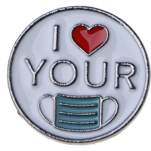 Vaccinated Pin Buttons Badge Medicine Enamel Pins Syringe Injector Lapel Pins 3XUA