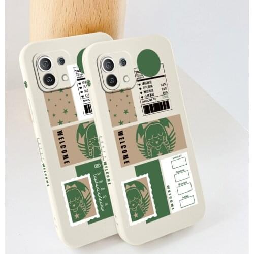 Laughing Girl Phone Case For Xiaomi Mi 11 10T 10 lite 9T Note 10 Redmi Note 10 9 9T 8 8Pro 7 7Pro 9 9A K40 K30 Silicone Cover