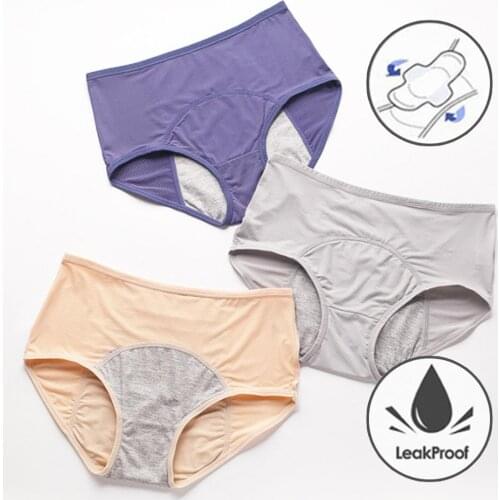 Menstrual Period Panties Leak Proof Feminine Hygiene Period Panties Women Ladies Physiological Pants Cotton Menstrual Panties