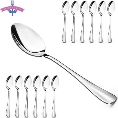 1PCS 7.2inches Hot-sale Stainless Steel Dessert Spoon Mirror Polished Modern For Home Kitchen