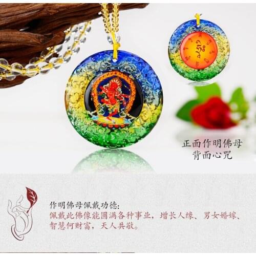 10P- 2020 GOOD Buddhist supplies Greco-Buddhist pocket travel efficacious Mascot # the Buddha Crystal Pendant Amulets Good GIFT