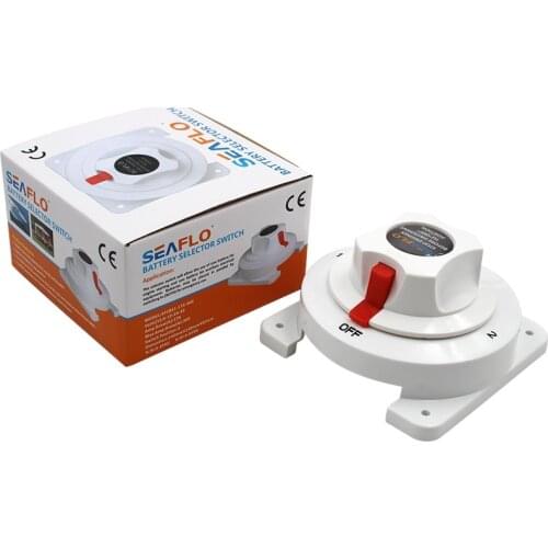 SEAFLO Battery Selector Switch 3 Piston Electric Marine Yachts RV Boat Caravans Switch