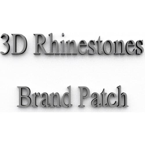 3D Rhinestones OEM&ODM Customized Professional Team Design Towel Embroidery Patch Chenille Embroidery Clothes Brand Logo Sticker