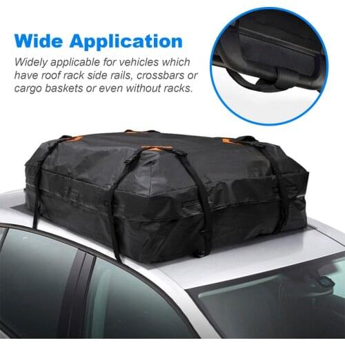 600D Waterproof Cargo Bag Car Roof Cargo Carrier Universal Luggage Bag Storage Cube Bag for Travel Camping