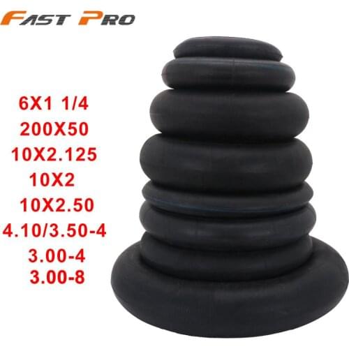 8Inner Tube Size 4.10/3.5-4 10*2.125 3.00-4 10*2 10*2.5 10*2.125 6*1 1/4 For Wheelchair Electric Scooter Mini Quad Dirt Bike ATV
