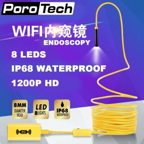 110B 10M Wireless 1200p HD WIFI Endoscope Mini Camera with 2 Megapixels for xiaomi IOS Android for Engine Checking Sewer check