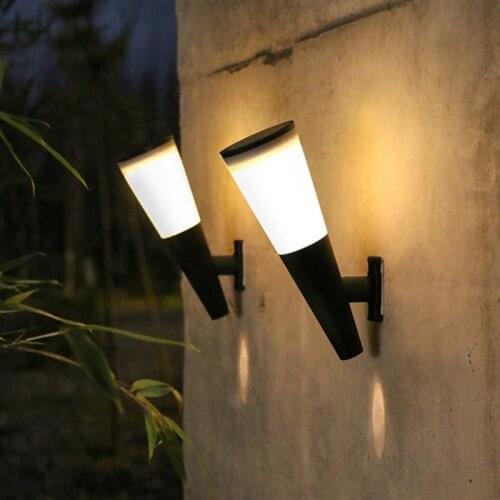 2XPE Decoration Solar Outdoor Front Door Wall Lights IP65 Waterproof Dust to Dawn Security Lamps for Outdoors House Door Lamp