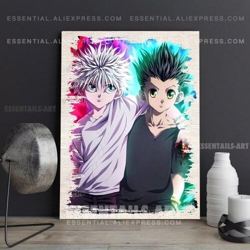 Killua Gon Hunter x Hunter HxH Anime Poster Canvas Wall Art Painting Decor Pictures Bedroom Home Decoration Prints