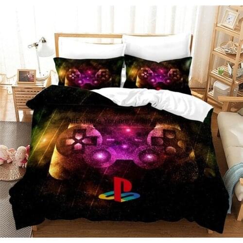 New 3D PlayStation Game Quilt Cover Black Color Duvet Cover Set Bedding Set Custom Home Textile With Pillowcase 2/3pcs
