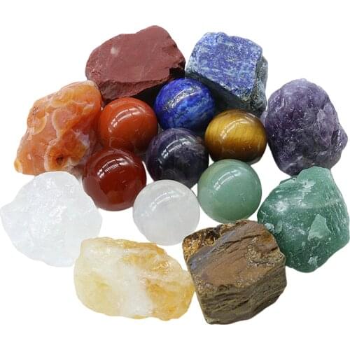Colorful Crystal Energy Stones Lapis Citrine Gemstones Yoga Meditation Collection Decoration for Abundance and Prosperity