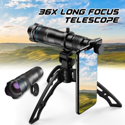 Full metal 36 X concert high-profile tube external dual-tone universal telephoto mobile phone outdoor telescope