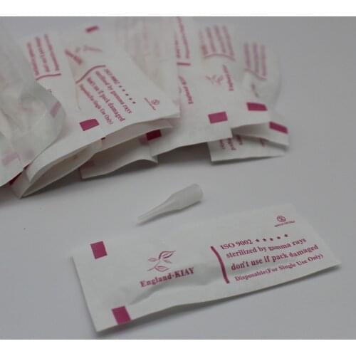 100pcs 3rl Individual Packed Giant Sun Tattoo Tips Needle Caps for Permanent Makeup Eyebrow Lip Tattoo Machine G8650