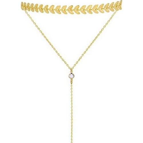 The new fashion accessory airplane shape fish bone shape classic lady delicate charm necklace