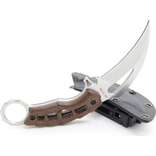 MASALONG Saucerman KNI185 Claw Knife Hollow Handle with kydex Sheath karambit